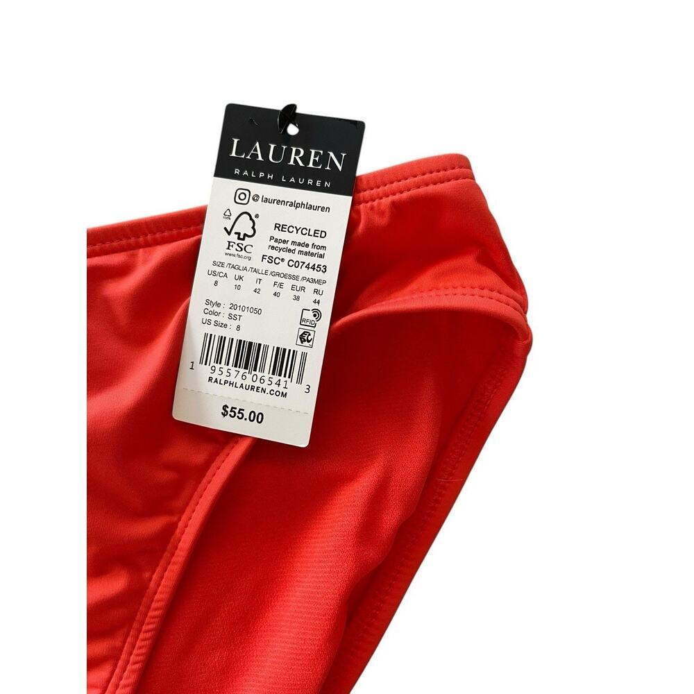Lauren Ralph Lauren Beach Club Solid Hipster Bottoms Size 8 $55 - Picture 3 of 5